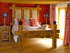 A beautiful bedroom in a holiday cottage
