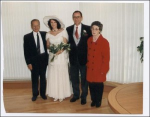 Mike and Michelle on their wedding day
