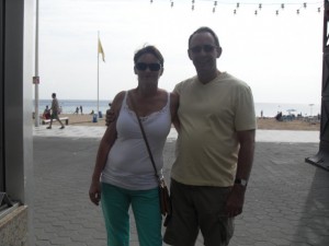 Mike and Michelle in Torquay, 2009