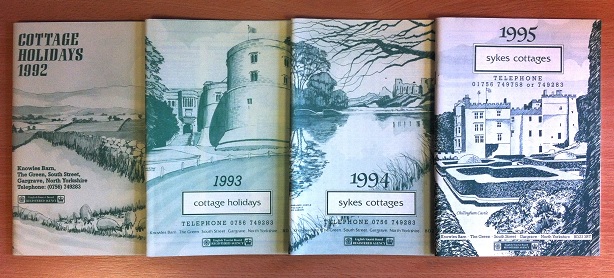 The original Sykes Cottages brochures, featuring Clive's hand drawn illustrations.