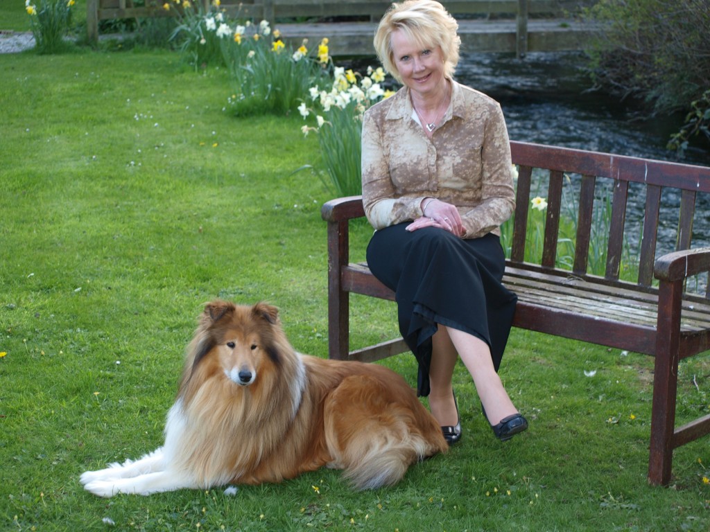 Cottage owner and her dog