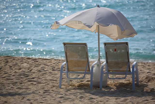 UK beach parasol