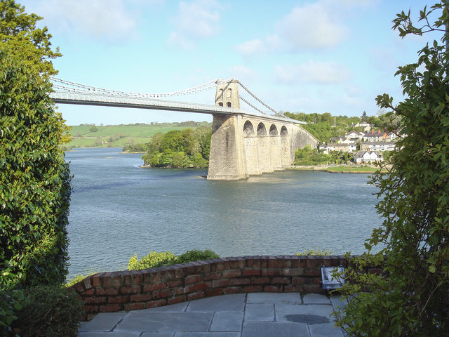 View of the Menai Bridge from Telford House Ref 14628.