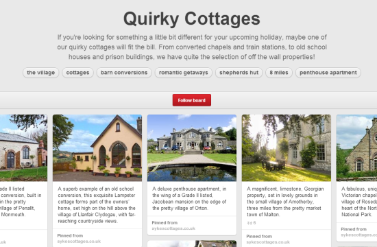 Quirky Pinterest Board Sykes Cottages