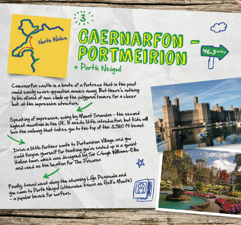 caernarfon - portmeirion
