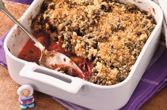 Christmas pudding crumble