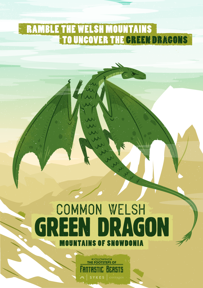 greendragon poster fantastic beasts