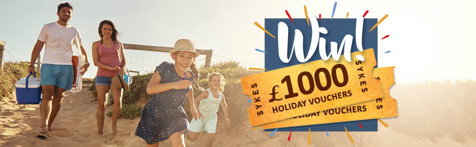 Monthly Prize Draw – August 2017 - win £1000 holiday vouchers