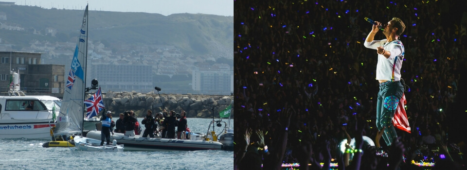 Ben Ainslie from Cornwall vs Chris Martin from Devon