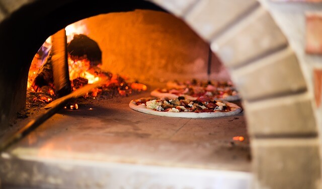 Wood-fired pizza