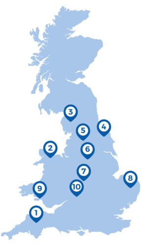 Top 10 Most Popular Regions in the Uk in 2019