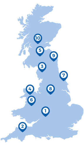 Top 10 fastest-growing regions for bookings in 2018