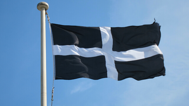 cornwall saint piran flag