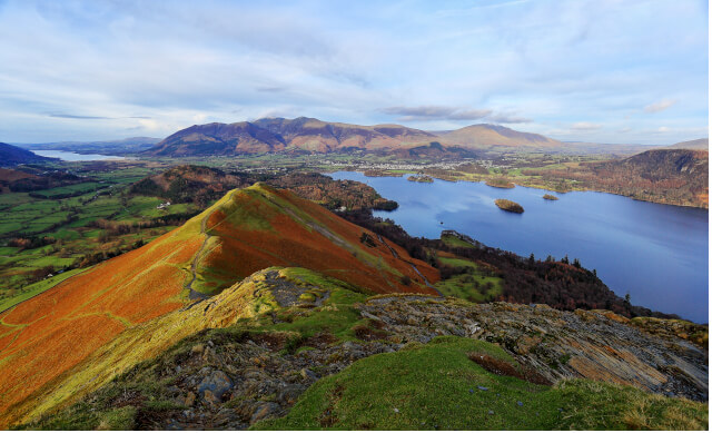 catbells view keswick lakes