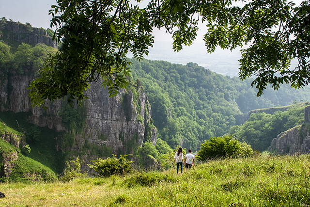 Cheddar Gorge in the Mendip Hills, Somerset