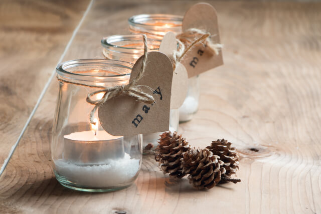 DIY Christmas candles