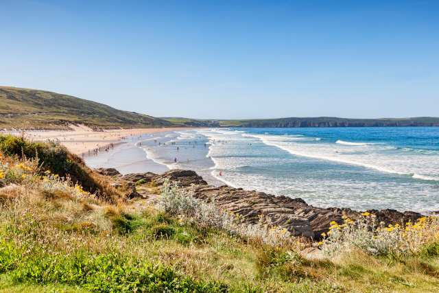 Woolacombe beach in North Devon