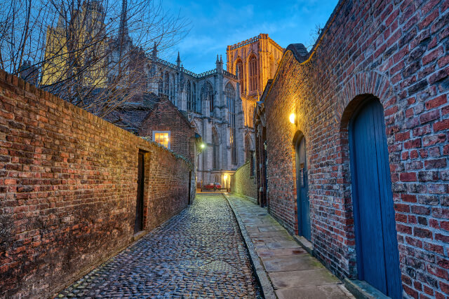 Cobbled street in York