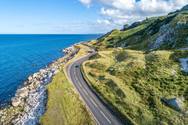 Causeway Costal Route in Northern Ireland