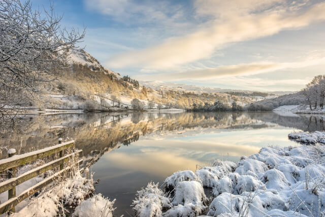 Rydal Water in winter