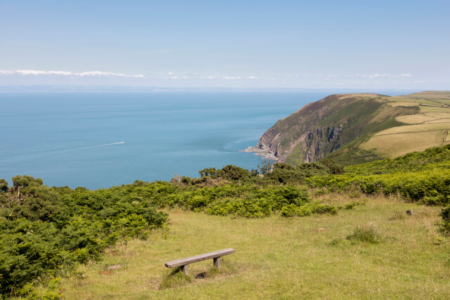 View towards the Bristol Channel from Exmoor National Park