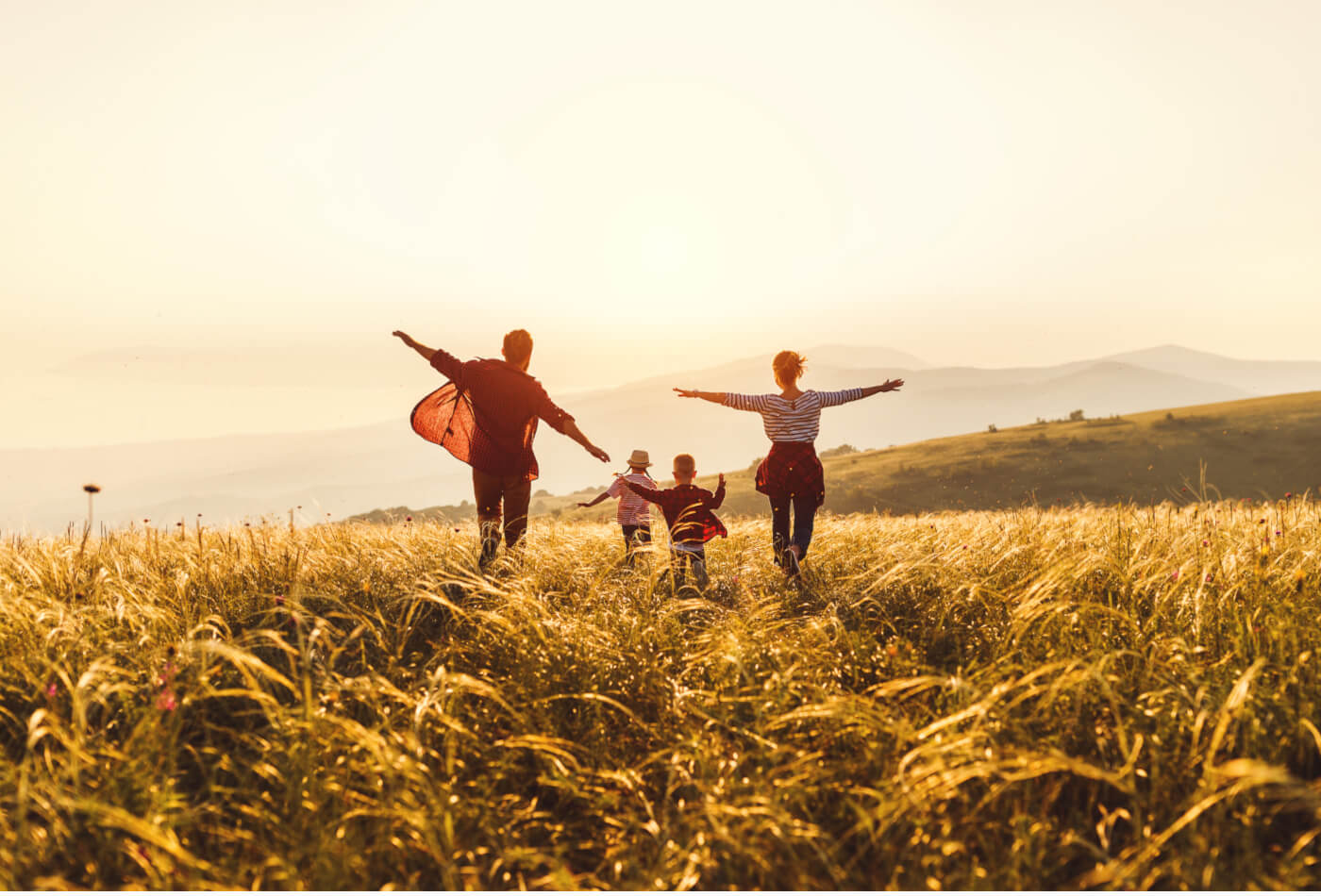 Family in nature