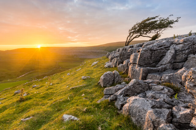 Twistleton Scar in North Yorkshire