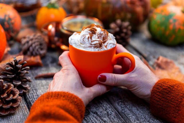 pumpkin latte autumn uk