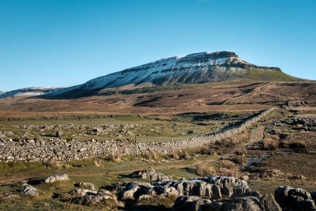 snowcapped Pen-y-Ghent