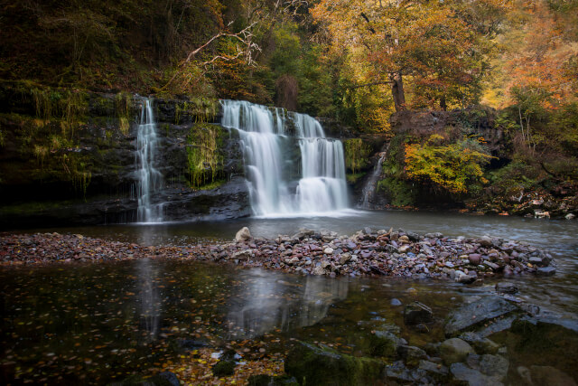 Sgwd y Pannwr on the lower Clun-Gwyn waterfall