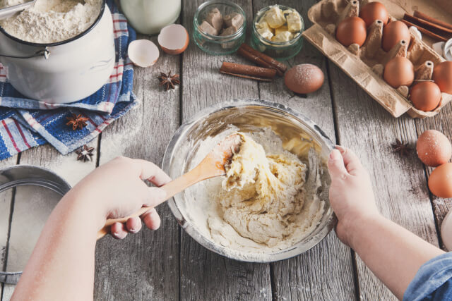 Photo of someone baking