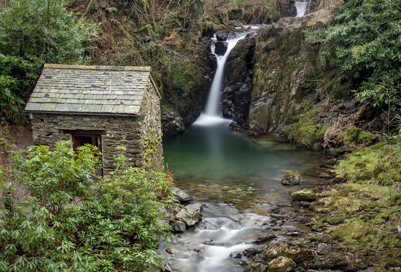 Rydal Lake District waterfall