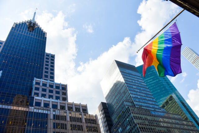 Pride Flag in NYC