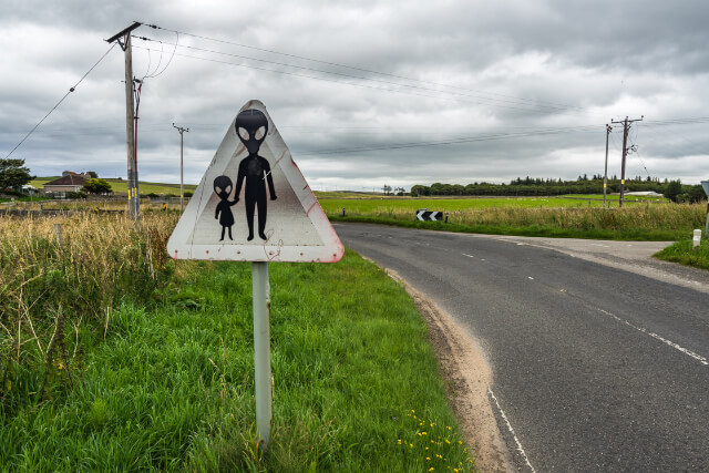 UFO Road Sign