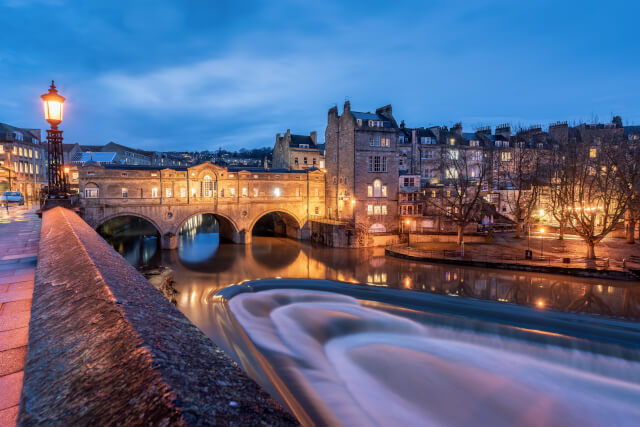 Bath at night