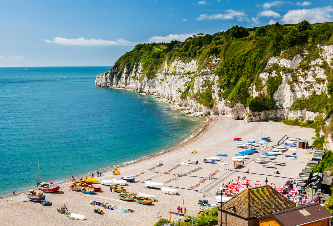 south devon beaches - beer beach