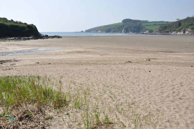 Looking out to sea at low tide from Wonwell Sands, South Devon