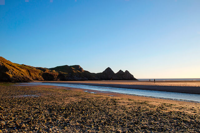 Three Cliffs Bay Beach