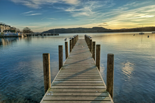 Jetty on Lake Windermere, Cumbria