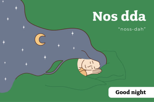 How to say 'good night' in Welsh