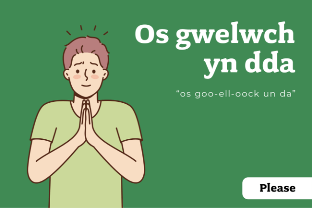 How to say 'please' in Welsh
