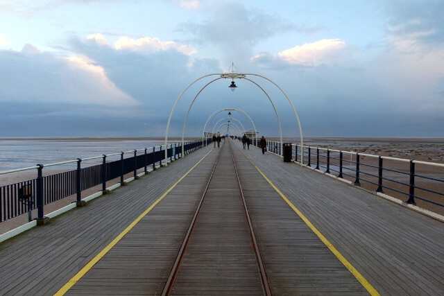 southport pier and beach