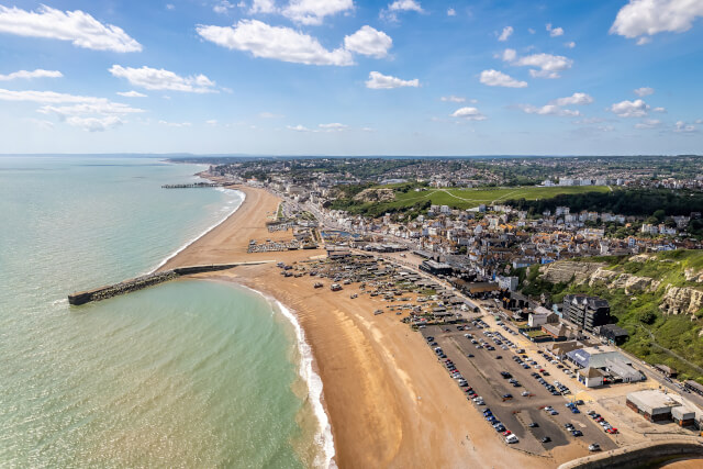 aerial view of hastings