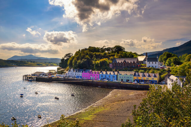 portree harbour, isle of skye, scotland