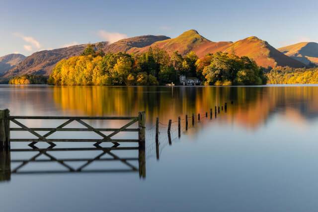 derwentwater near keswick, lake district