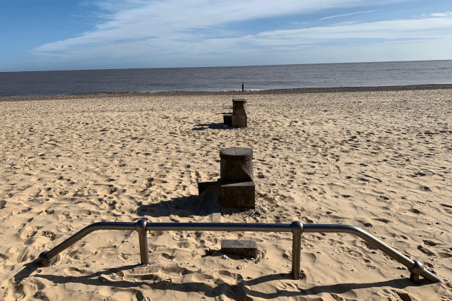 southwold beach metal remnants