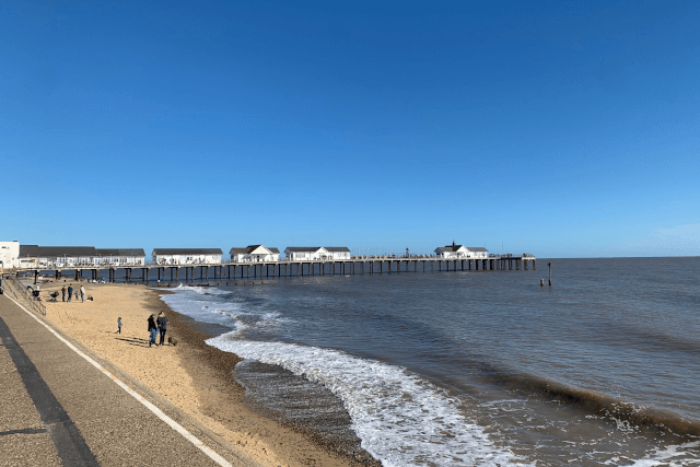 southwold pier from the promenade