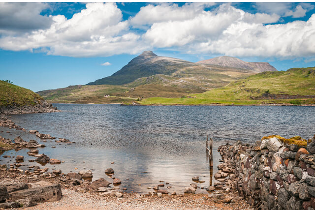 Loch Assynt and Quinag mountain range
