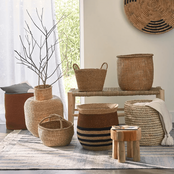 Posido Woven Straw Basket