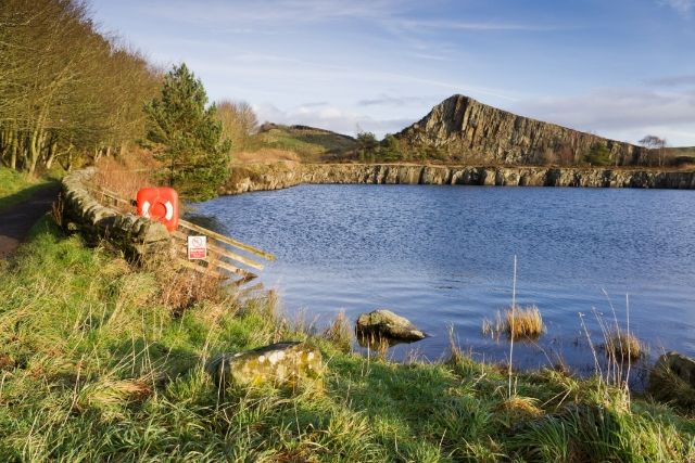 View across Cawfields Quarry